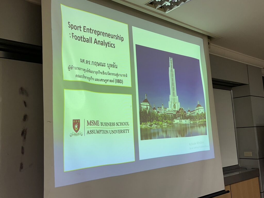 Sport Entrepreneurship Development Training Project - Football Analytics Course