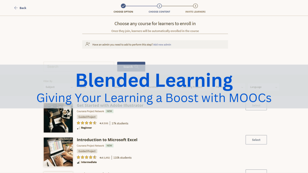 Blended Learning: Giving Your Learning a Boost with MOOCs