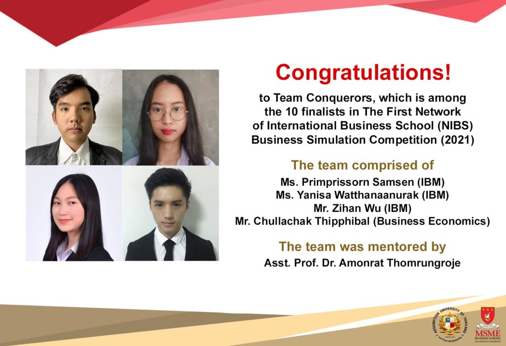 Congratulations! to Team Conquerors from Martin de Tours School of Management and Economics (MSME)