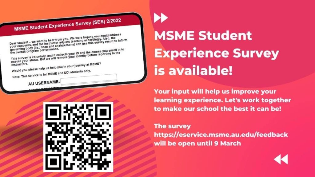 MSME students Experience Survey