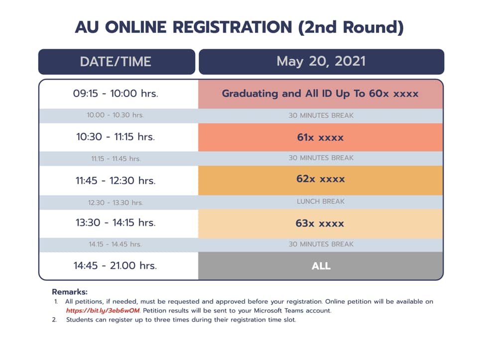 Online Registration (2nd round)