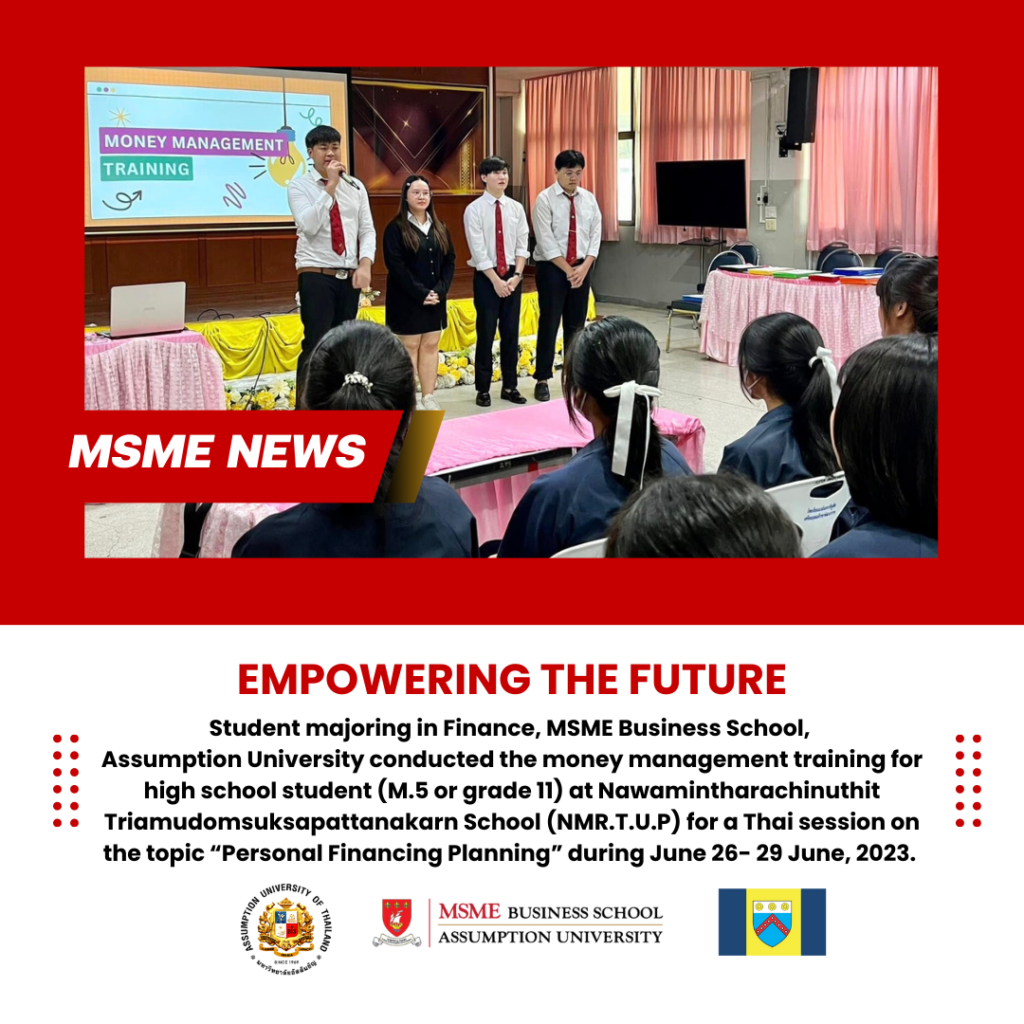 Empowering the Future: Inspiring High School Students to Master Personal Financial Management